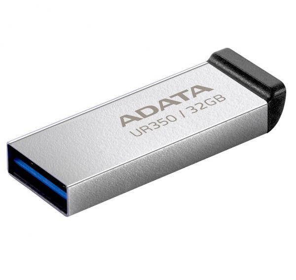 ���� ����������� USB 32Gb ADATA UR350, Silver/Black, USB 3.2 Gen 1, �� 100 ��/� (UR350-32G-RSR/BK) - �������� 1