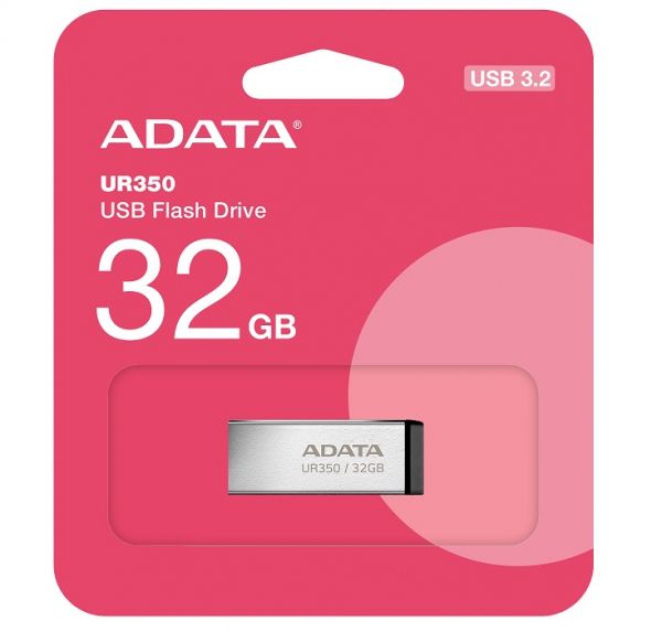 ���� ����������� USB 32Gb ADATA UR350, Silver/Black, USB 3.2 Gen 1, �� 100 ��/� (UR350-32G-RSR/BK) - �������� 4