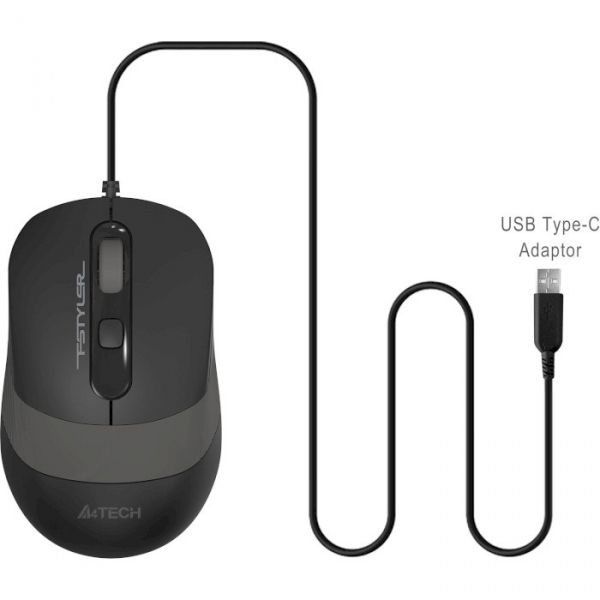 ���� A4Tech Fstyler FM10T, Grey, USB/USB-C, ����������, 600-1600 dpi, 3 ������, 1.5 � - �������� 8