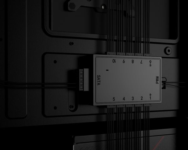 ��� ��� ������������ ID-Cooling FH-10, Black, 10x4-pin + PWM, ������� SATA - �������� 4