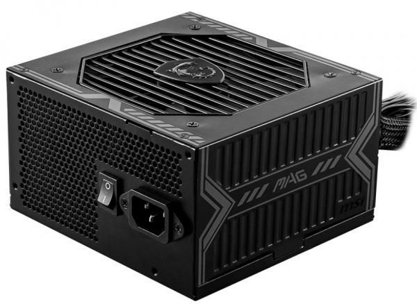   750 , MSI MAG A750BN PCIE5, Black, 80+ Bronze, Active PFC, 12 , 2xMolex / 5xSATA / 1x16-pin / 2x6+2-pin / 2x4+4-pin / 1x20+4-pin,  OCP/OVP/OPP/OTP/SCP/UVP -  1