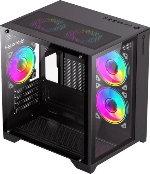 ������ GameMax Infinity Mini Black, ��� ��, Mini Tower, Micro ATX / Mini ITX, 1�USB 3.0, 2�USB 2.0, 358�275�373 ��, 3.6�� - �������� 1