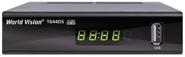 TV-����� ��������� ���������� World Vision �644D5 FM, Black, H.264, AC3. DolbyDigital, DVB-T2/T/C, FM �����, IPTV, DLNA, Stalker, ��� ������, �������, 2�USB, ��������� ���� ��������, CPU-GX6705 ����� ��������� ������������ ������ � ������� �644xx �� �645 - �������� 1