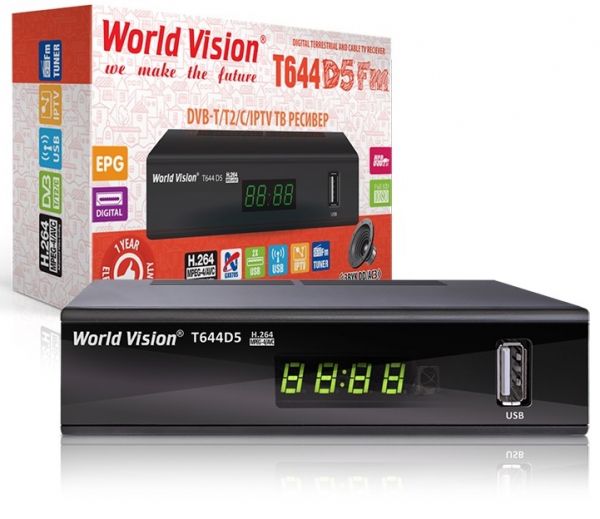 TV-����� ��������� ���������� World Vision �644D5 FM, Black, H.264, AC3. DolbyDigital, DVB-T2/T/C, FM �����, IPTV, DLNA, Stalker, ��� ������, �������, 2�USB, ��������� ���� ��������, CPU-GX6705 ����� ��������� ������������ ������ � ������� �644xx �� �645 - �������� 3