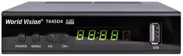 TV-����� �������� ���������� World Vision T645D4 FM, Black, H.265, AC3. DolbyDigital, DVB-T2/T/C, FM �����, IPTV, DLNA, Stalker, ������, �������, 2�USB, ���������� ���� �������, CPU-GX6706 ������ ����������� ����������� ���������� � �������� �644xx � �645x - �������� 1
