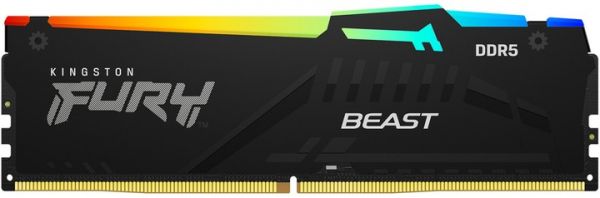  8Gb x 2 (16Gb Kit) DDR5, 6000 MHz, Kingston Fury Beast RGB (EXPO), Black, 30-36-36, 1.4V,   (KF560C30BBEAK2-16) -  3