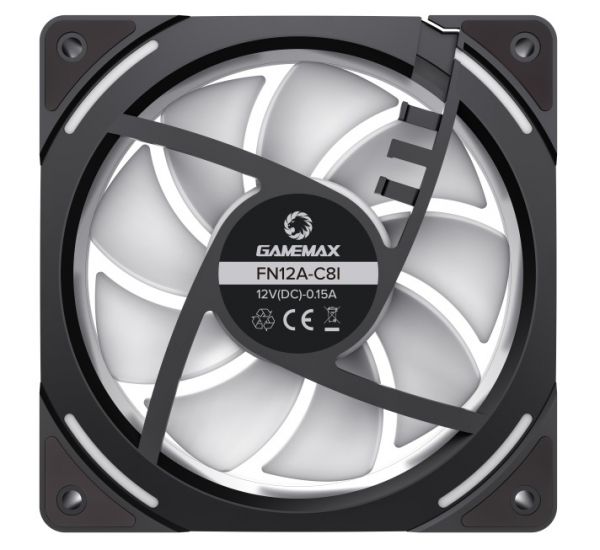 ���������� 120 ��, GameMax FN12A-C8I-R, Black, 120�120�25 ��, ARGB ���������, 800-1600 ��/���, �� 31.21 ��, 4-pin (PWM, 50 ��) / 3-pin (ARGB, 50 ��), ����������������� ��������� - �������� 3