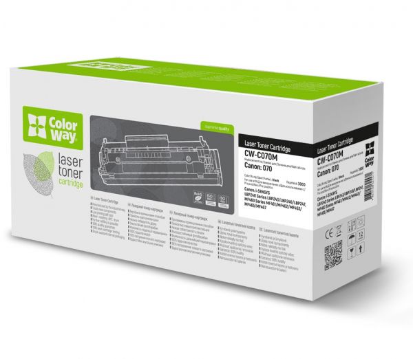 �������� Canon 070, Black, MF461/MF463/MF465, LBP243/LBP246, 3000 ���, ColorWay (CW-C070M) - �������� 1
