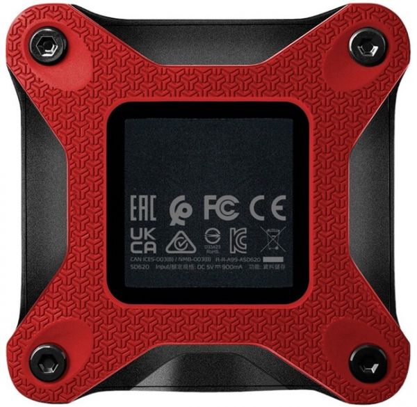 ��������� ����������� SSD, 512Gb, ADATA SD620, Red, USB 3.2, 520 / 460 MB/s (SD620-512GCRD) - �������� 3