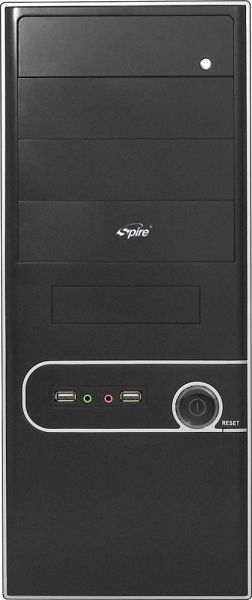 ������ Spire CoolBox 202 Black, ��� ��, 120mm, ATX/MicroATX, USB2.0 x 2, 0.5 mm, 405x420x175, 4.8 kg (SPD202B-E1) - �������� 1