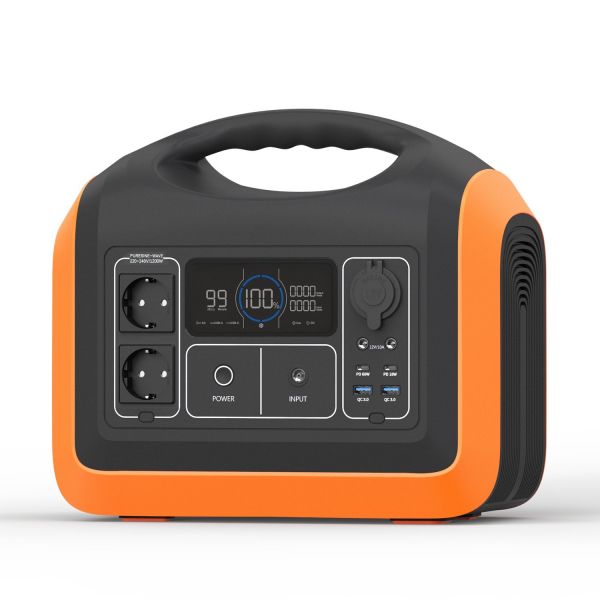 �������� ������� Souop UPP-1200, Black/Orange, 1200 �� / 992 ��/�, 2xUSB (18 ��), 1xType-C (60 ��) / 1xType-C (18 ��), 2xDC, 2x220V, ������ ���������, LED �������, LiFePO4 - �������� 1