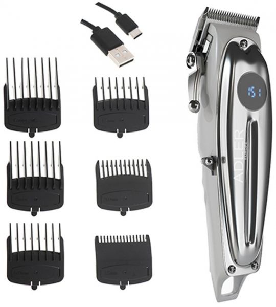 ������� ��� ������� Adler AD-2831, Silver, 100W, ������� ����/�����������, �������: 6 �� (1.5  3  4.5  6  9  12 ��), LED-�������, USB C ������ ������� 2 � - �������� 2