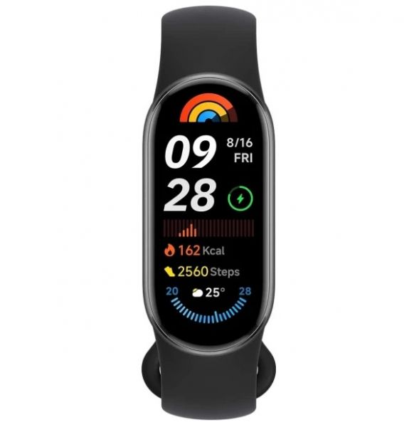 ������-������� Xiaomi Mi Smart Band 9, Midnight Black, AMOLED ������� 1.62" (192x490), 128Mb / 8Mb, Bluetooth 5.2, 233 mAh - �������� 1