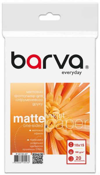 �������� Barva, �������, A6 (10x15), 190 �/�, 20 ���, ���� "Everyday" (IP-AE190-407) - �������� 1