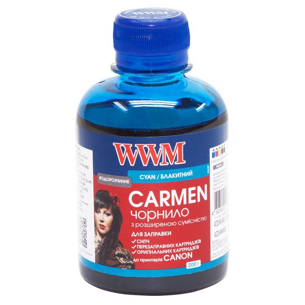  WWM Canon CARMEN, CL-31/38/41/51/511/513, CLI-8C/36/426C/521C, Cyan, 200 , ,  (CU/C) -  1