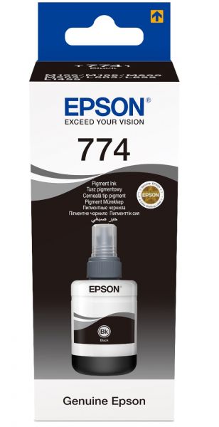  Epson 774, Black Pigment,  M100/105/200/205, L605/655/1455, 140  (C13T77414A) -  1