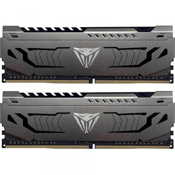 ������ 8Gb x 2 (16Gb Kit) DDR4, 3600 MHz, Patriot Viper Steel, Gray, 17-19-19-39, 1.35V, � ���������� (PVS416G360C7K) - �������� 1