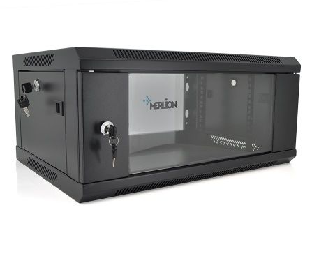 ���� ���������, ���������, 4U, 19", Merlion, Black (RAL 9005), 600 � 600 ��, ���������� ����� � ������������ ������������ �������, �������������� ���������� (Ml3-6604) - �������� 1