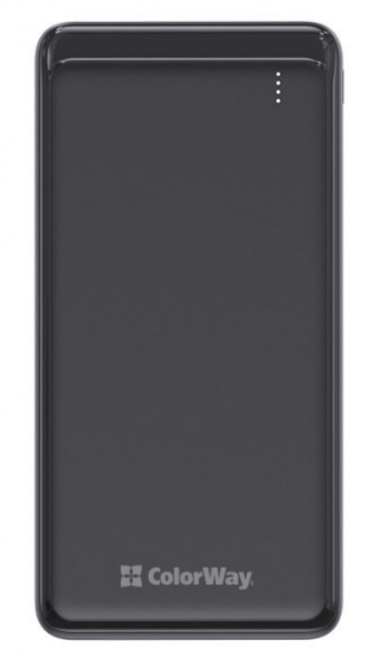  ColorWay 10000 mAh Black Slim (CW-PB100LPG3BK-PD) -  1