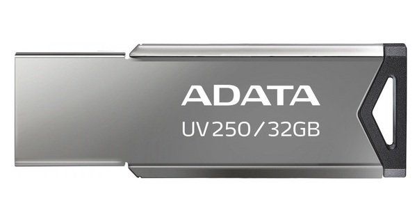 USB Flash Drive 32Gb ADATA UV250, Black/Silver, ��������� ������ (AUV250-32G-RBK) - �������� 2