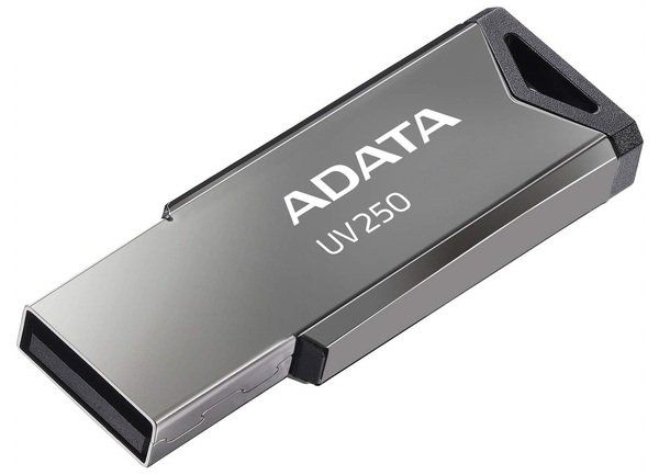 USB Flash Drive 32Gb ADATA UV250, Black/Silver, ��������� ������ (AUV250-32G-RBK) - �������� 1