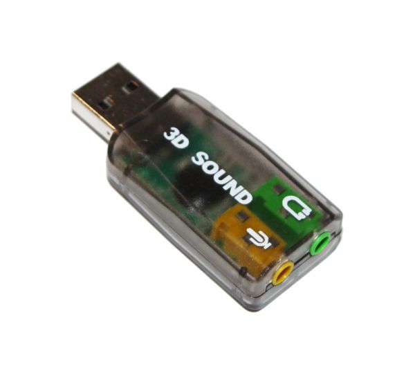   USB 2.0, 5.1, Dynamode 3D Sound, Black, 90 , Xear 3D, Blister (USB-SOUNDCARD2.0) -  1