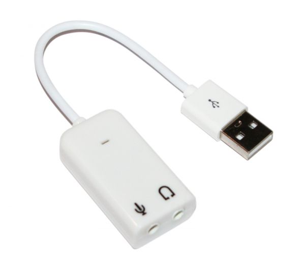   USB 2.0, 7.1, Dynamode C-Media 108 White, 90 , Xear 3D, Box (USB-SOUND7-WHITE) -  1
