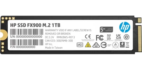 SSD ���������� HP FX900 1Tb PCI-E 4.0 x4 M.2 2280 3D TLC (57S53AA) - �������� 1