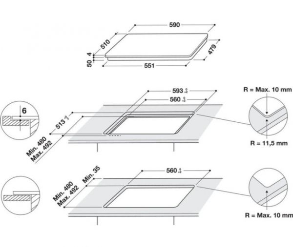 ������������� �������� ����������� Whirlpool WSQ4860NE (869991589820) - �������� 7