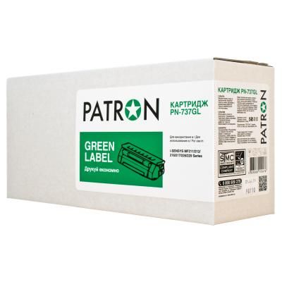 �������� Patron PN-737GL GREEN Canon 737, MF211/212/216/217/226/229, Black - �������� 1