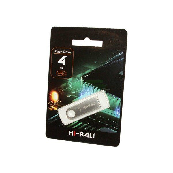 USB Flash Drive 4Gb Hi-Rali Shuttle series Silver, HI-4GBSHSL -  1