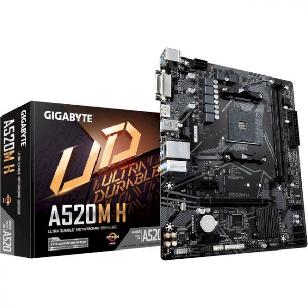   Gigabyte A520M H (sAM4, AMD A520) -  1