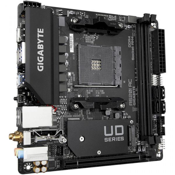 ���.����� AM4 (A520) Gigabyte A520I AC, A520, 2xDDR4, Int.Video(CPU), 4xSATA3, 1xM.2, 1xPCI-E 16x 3.0, ALC887, RTL8118AS, WiFi ac, Bluetooth 4.2, 6xUSB3.2/6xUSB2.0, 2xHDMI/DP, Mini-ITX - �������� 4