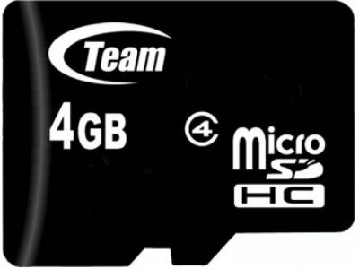  '  `i MicroSDHC 8GB Class 4 Team + SD-adapter (TUSDH8GCL403) -  1