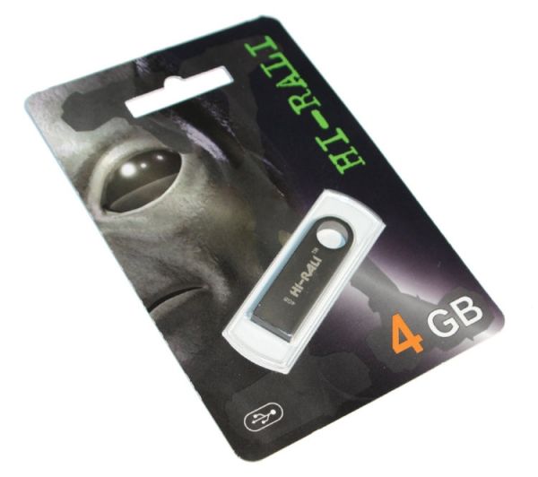 USB Flash Drive 4Gb Hi-Rali Shuttle series Black (HI-4GBSHBK) -  1