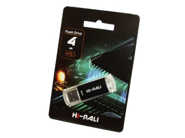 USB Flash Drive 4Gb Hi-Rali Rocket series Black, HI-4GBVCBK -  1