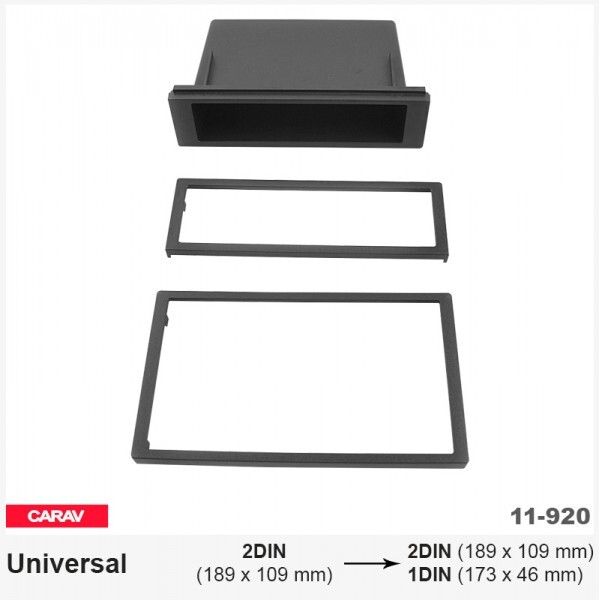 ����� ��������� Carav 11-920 ��� �������� � 2 DIN �� 2 DIN/1 DIN ������������ - �������� 1
