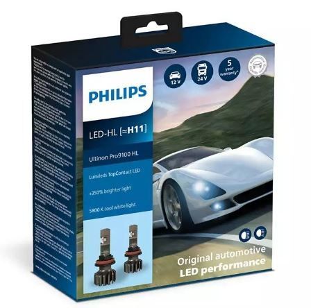 ����� ���������� PHILIPS H11 11362U91X2 LED Ultinon Pro9100 +350% 12/24V - �������� 1