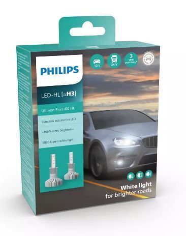 ����� ���������� PHILIPS H3 11336U51X2 LED Ultinon Pro5100 +160% - �������� 1