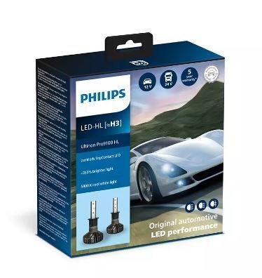 ����� ���������� PHILIPS H3 11336U91X2 LED Ultinon Pro9100 +350% 12/24V - �������� 1