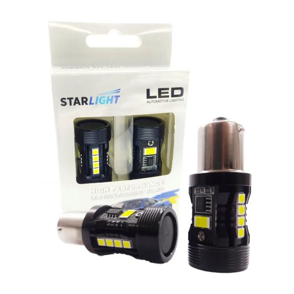 ������� LED StarLight Vision P21W (T25) BRS LED BA15S 1156 White 6000K 12V - �������� 1