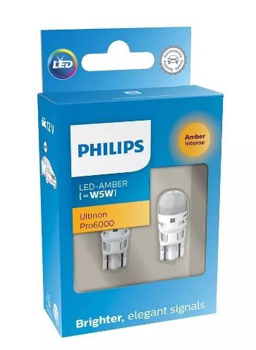 �������� Philips 11961AU60X2 W5W (T10) LED white Ultinon Pro6000 - �������� 1