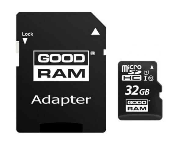 ����� ���'�� ����� ���'�� GOODRAM 32GB microCARD SDHC C10 UHS-I 100R/10W U1 + adapter - �������� 1