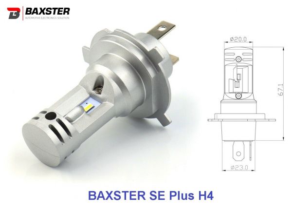   Baxster SE Plus H4 H/L 6000K (2) -  1