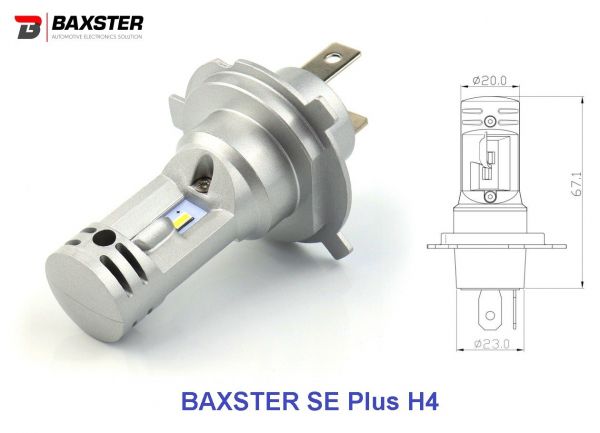 ���������� ����� Baxster SE Plus H4 H/L 6000K (2��) - �������� 1