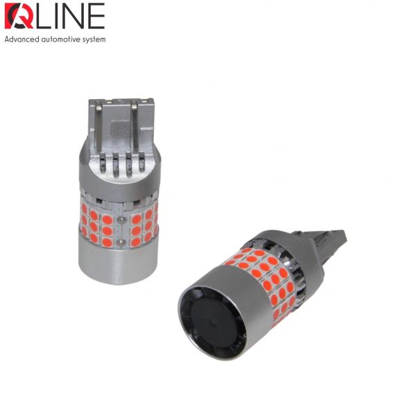 �������� LED Qline 7443 (W21/5W) Red CANBUS (2��) - �������� 1