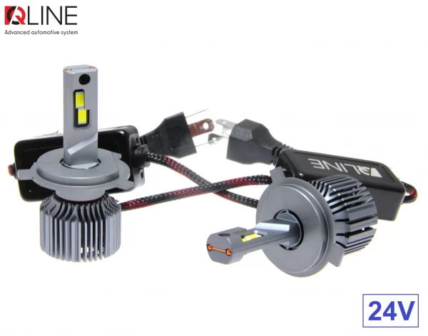 ����� ���������� QLine Ultra +200% 55W H4 6000K (2��.) 24V - �������� 1
