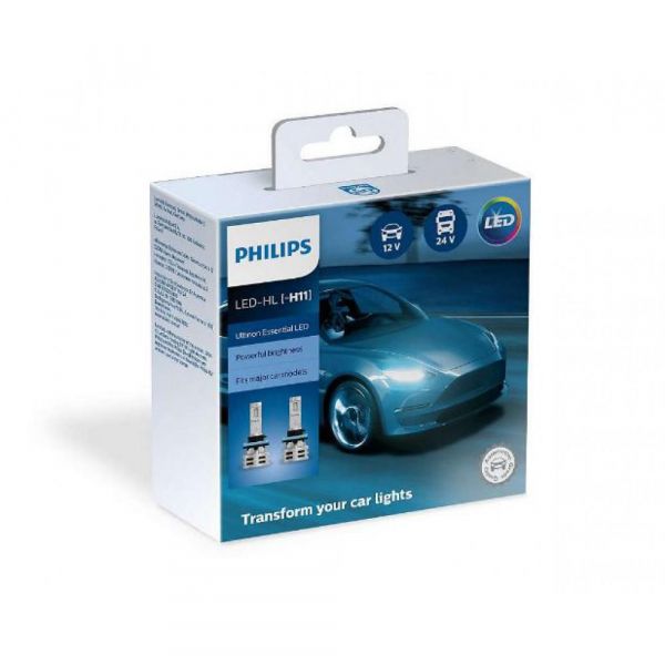 ����� ������������ PHILIPS 11362UE2X2 H11 24W 12-24V Ultinon Essential G2 6500K - �������� 1