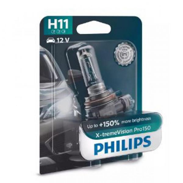 ����� ���������� Philips W5W X-treme Vision Pro150 +150%  12V W2.1X9.5d 12961XVPB2 - �������� 1