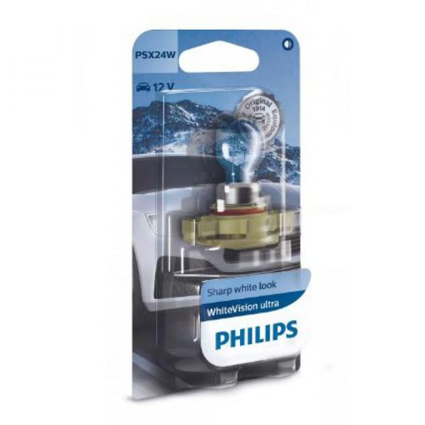 ����� ��������� Philips PSX24W WhiteVision ultra +60% 55W 12V (3300K) B1 12276WVUB1 - �������� 1